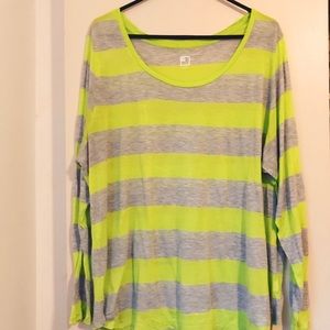 JCP Lime Green & Grey Plus Size Top 💚